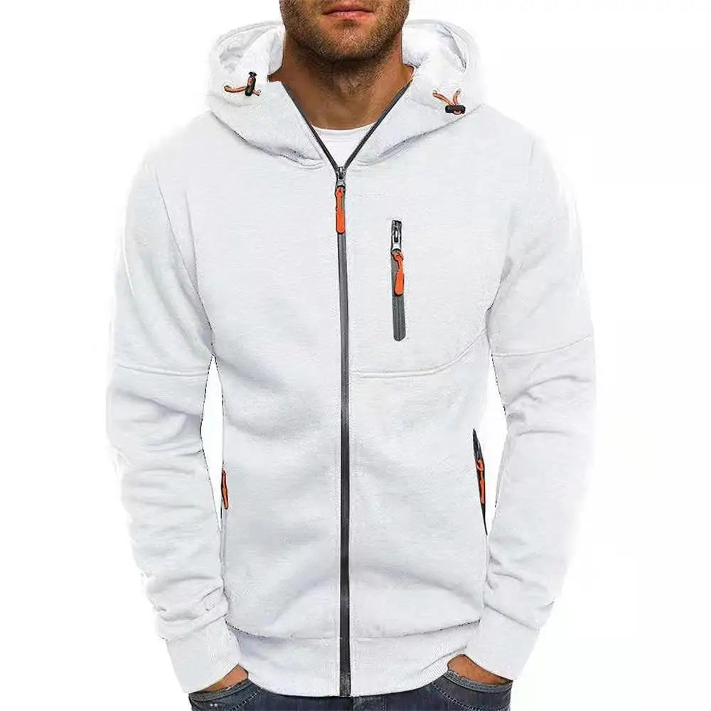 Sweats à capuche pour hommes Sweat-shirt à manches longues Zipper Design Sweat-shirt à capuche pour hommes Vêtements Vêtements de sport Slim Fit Veste décontractée