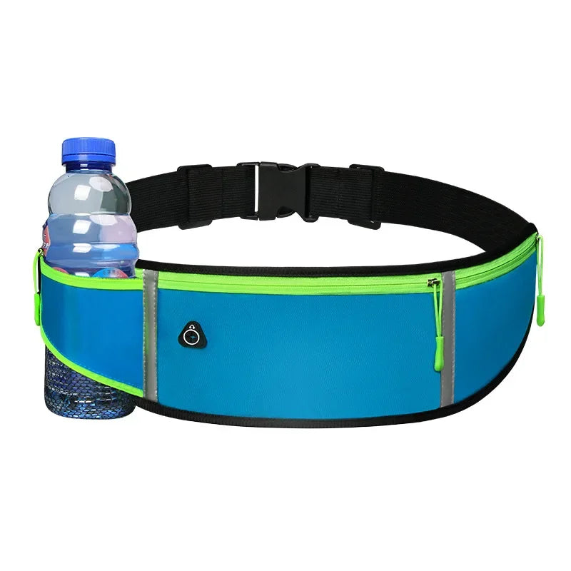 Sac de course de sport Hommes Femmes Sac de taille Pochette de téléphone portable Sac de ceinture invisible imperméable pour l'extérieur Sacs de sport de gym