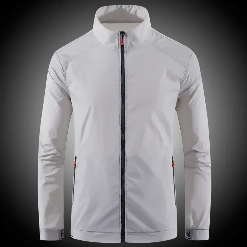 Veste imperméable de sport respirant pour hommes Protection UV
