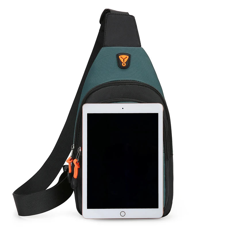 Sac à bandoulière de vélo de randonnée en plein air pour hommes, sac à bandoulière de sport imperméable, sac à dos de voyage, sac de poitrine pour hommes, sac à bandoulière