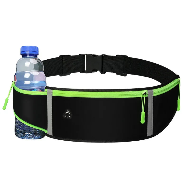 Sac de course de sport Hommes Femmes Sac de taille Pochette de téléphone portable Sac de ceinture invisible imperméable pour l'extérieur Sacs de sport de gym