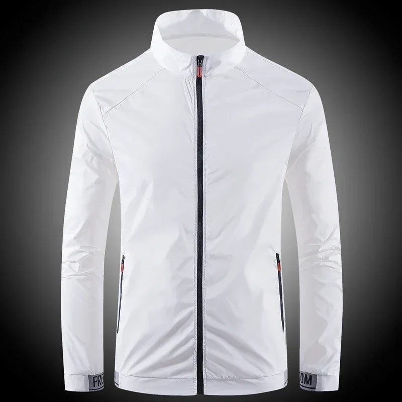 Veste imperméable de sport respirant pour hommes Protection UV