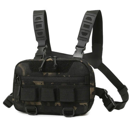 Tactical Chest Vest Bag Backpack Front Rig Pouch Outdoor Camping Cycling Hiking Hunting Climbing Fishing Lure Travel Fanny Pack