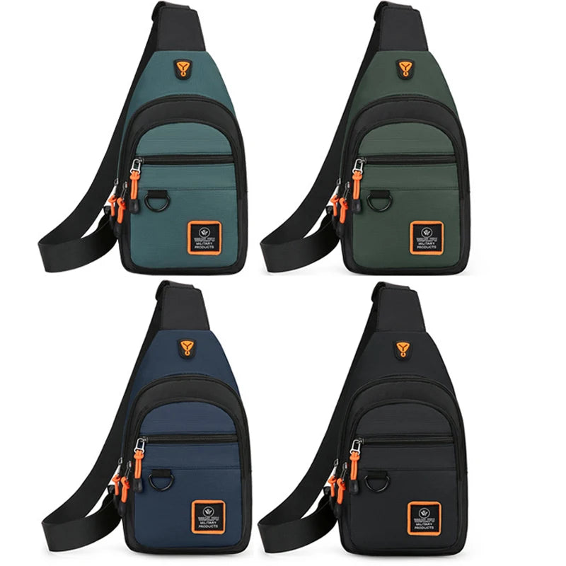 Sac à bandoulière de vélo de randonnée en plein air pour hommes, sac à bandoulière de sport imperméable, sac à dos de voyage, sac de poitrine pour hommes, sac à bandoulière