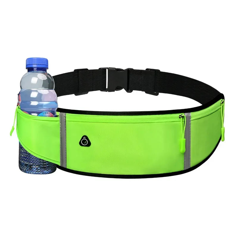 Sac de course de sport Hommes Femmes Sac de taille Pochette de téléphone portable Sac de ceinture invisible imperméable pour l'extérieur Sacs de sport de gym