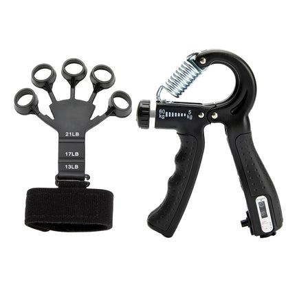 Adjustable 5-60Kg Heavy Hand Gripper Fitness Hand Exerciser Grip Wrist Training Finger Gripper Hand Strengthener For Patient