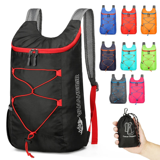 Petit sac à dos de sport multifonctionnel pliable léger imperméable à l'eau pour hommes Camping en plein air Randonnée Voyage