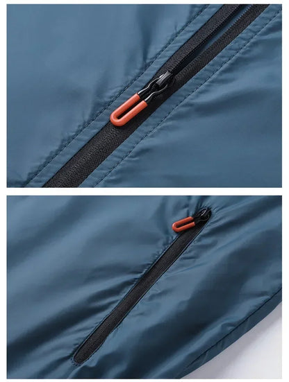 Veste imperméable de sport respirant pour hommes Protection UV
