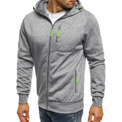 Sweats à capuche pour hommes Sweat-shirt à manches longues Zipper Design Sweat-shirt à capuche pour hommes Vêtements Vêtements de sport Slim Fit Veste décontractée